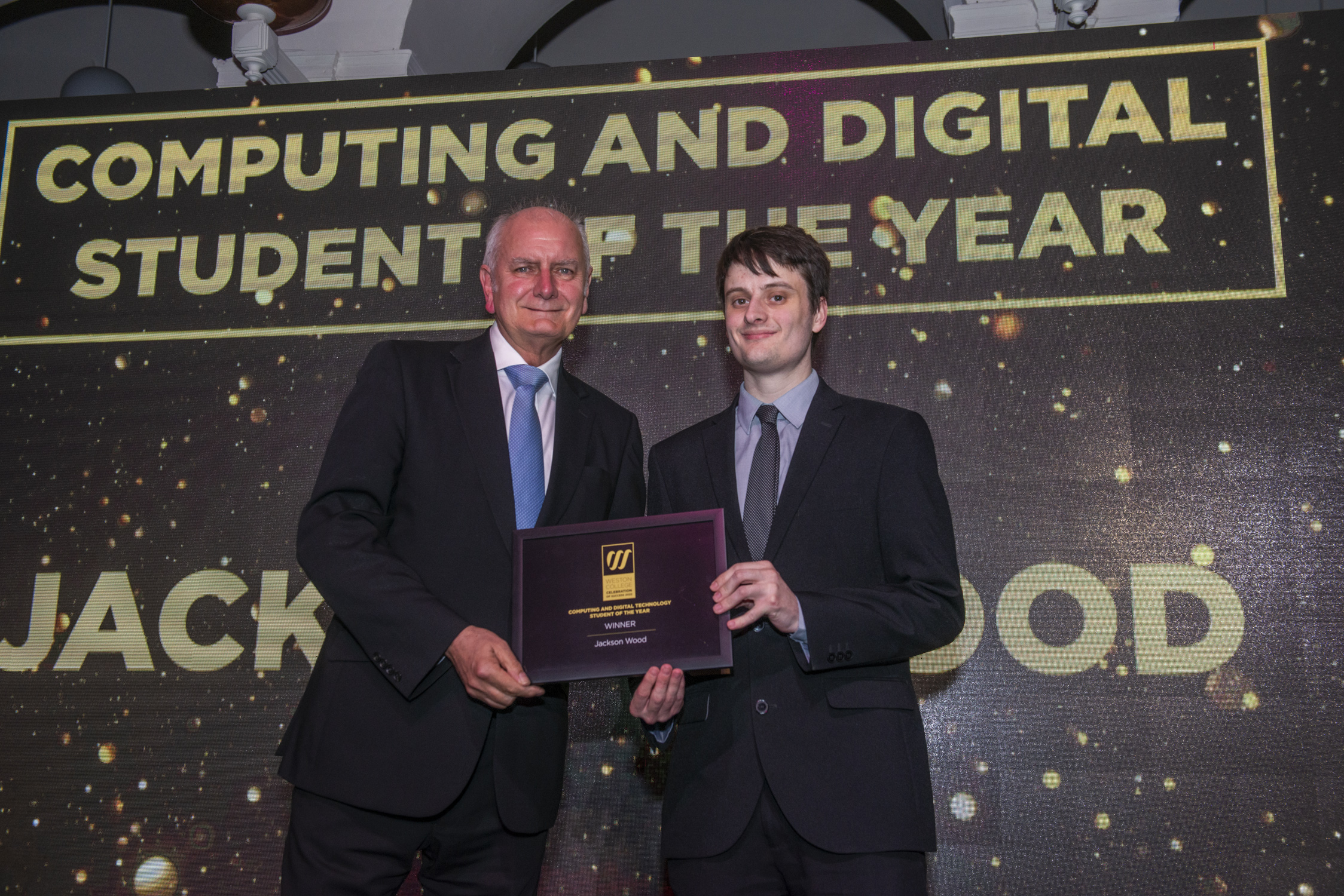 Computing and Digital Technology Student of the Year – Jackson Wood (Collected by Ben Hobbs)