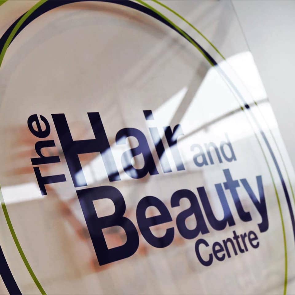 hair and beauty centre sign