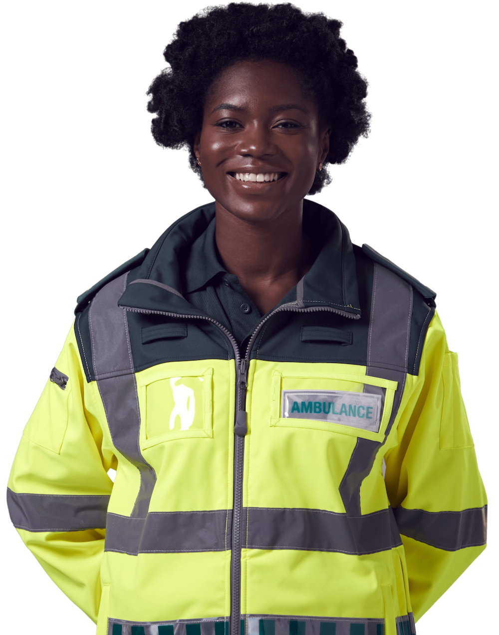 female paramedic smiling