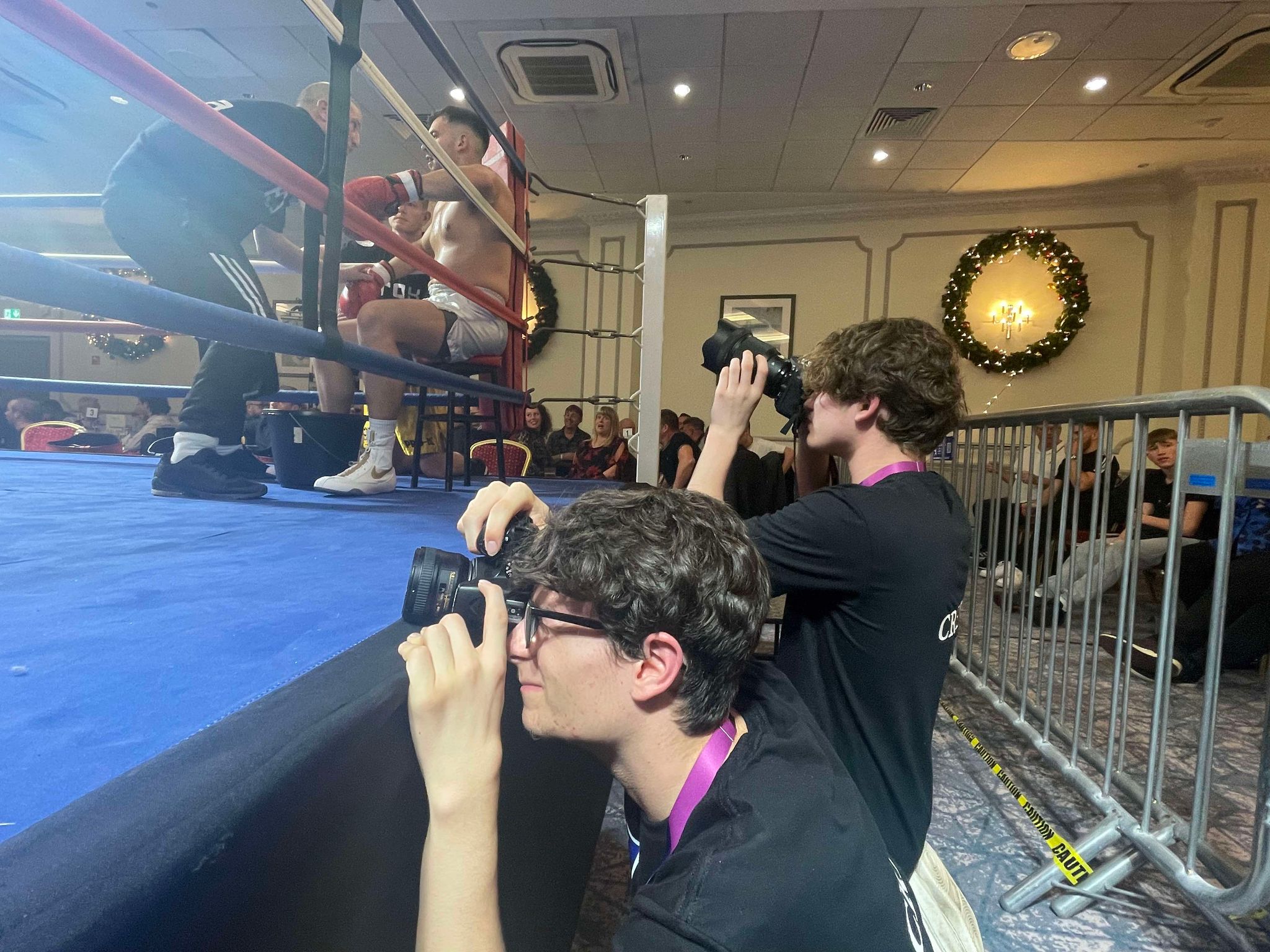 Media Students Attend and Capture the Ring Warrior Competition 