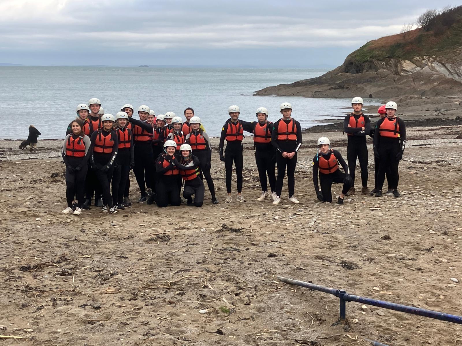 Protective Service Students Conquer the Bristol Estuary with Coasteering Adventure 