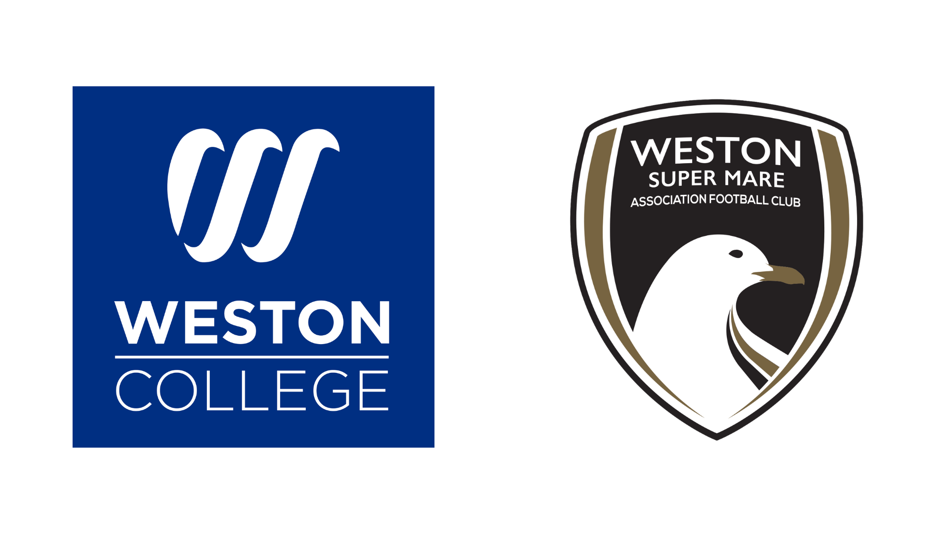 Weston College logo alongside WSM AFC logo