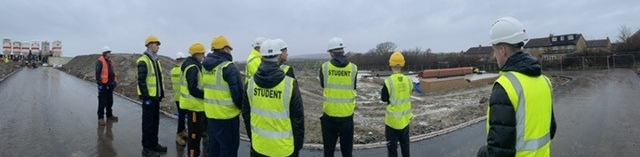 Construction learners at St Modwen site