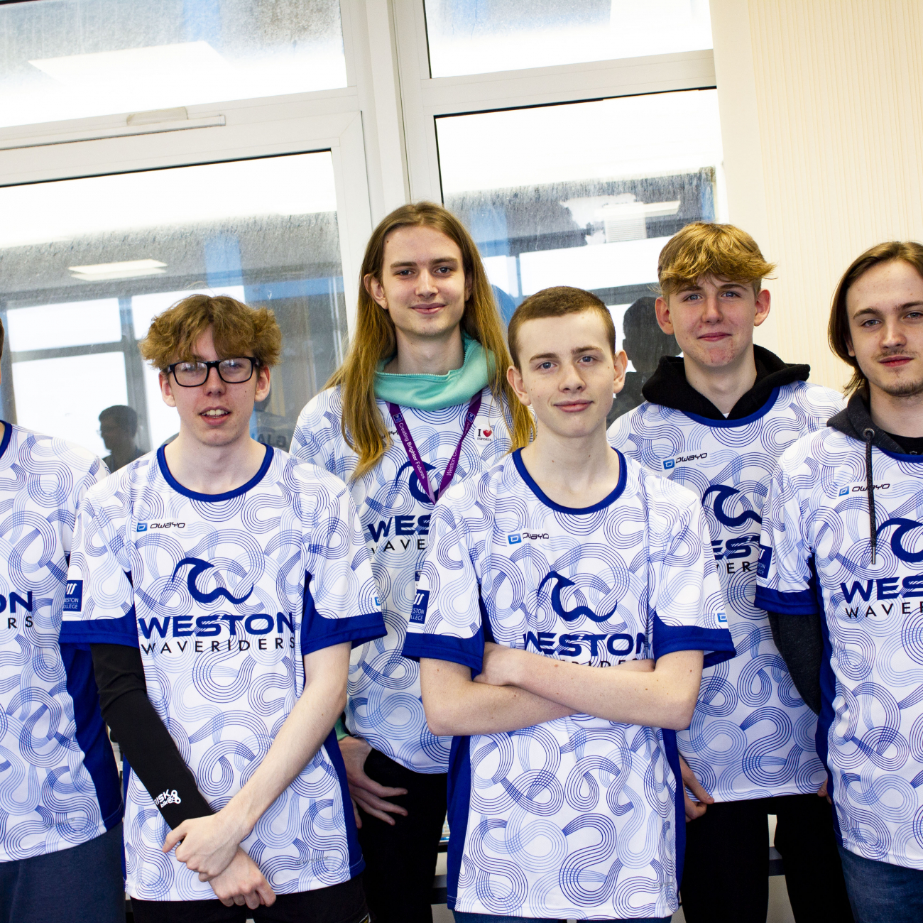 Group of boys on esports team