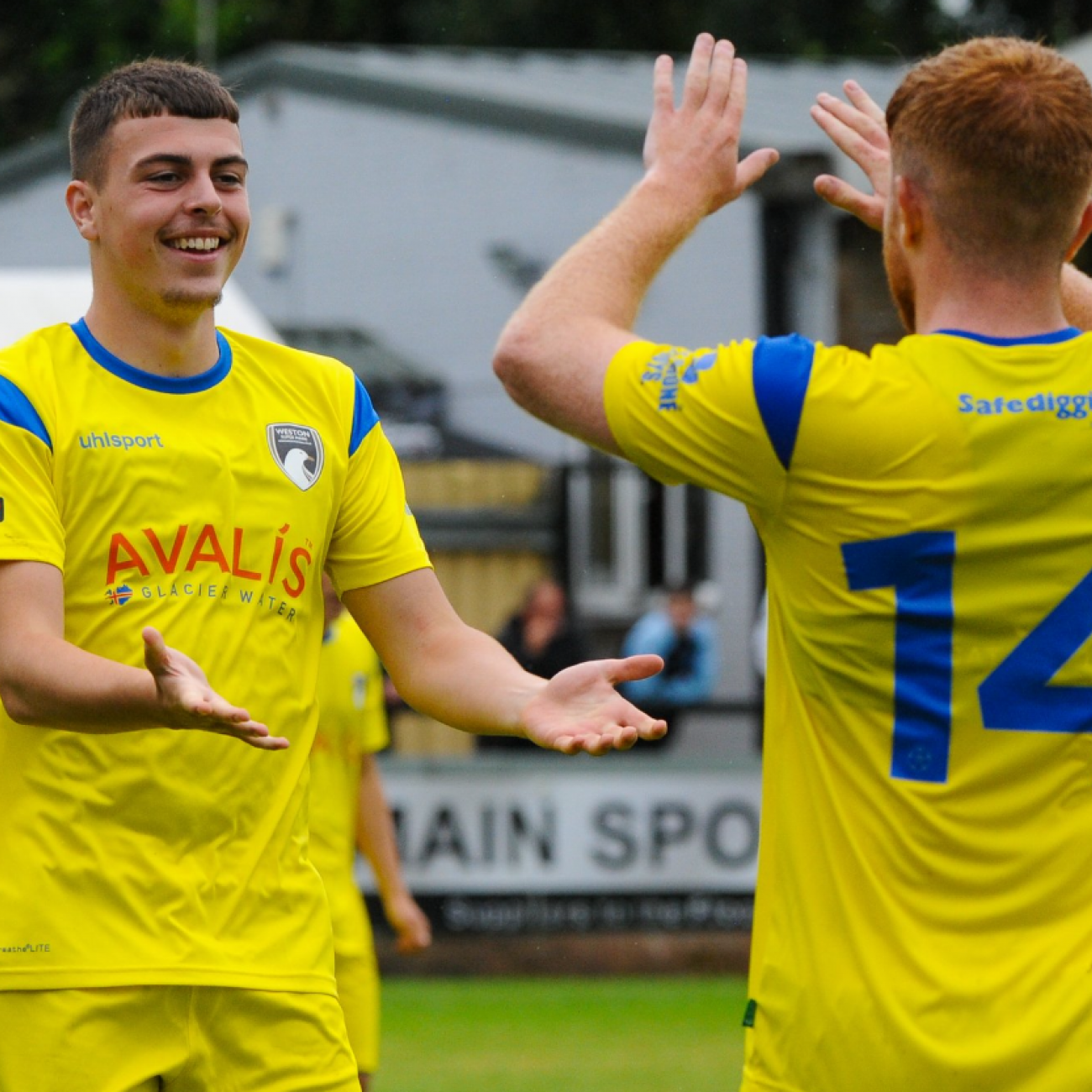 Ryan celebrating a goal for WSMAFC