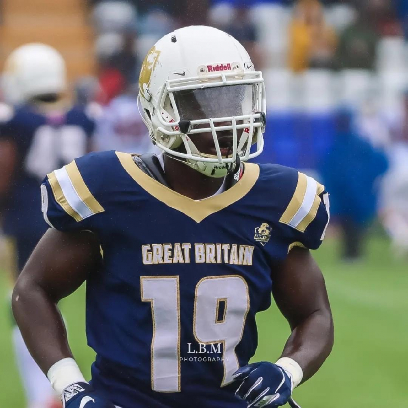 Jason representing Great Britain in American Football