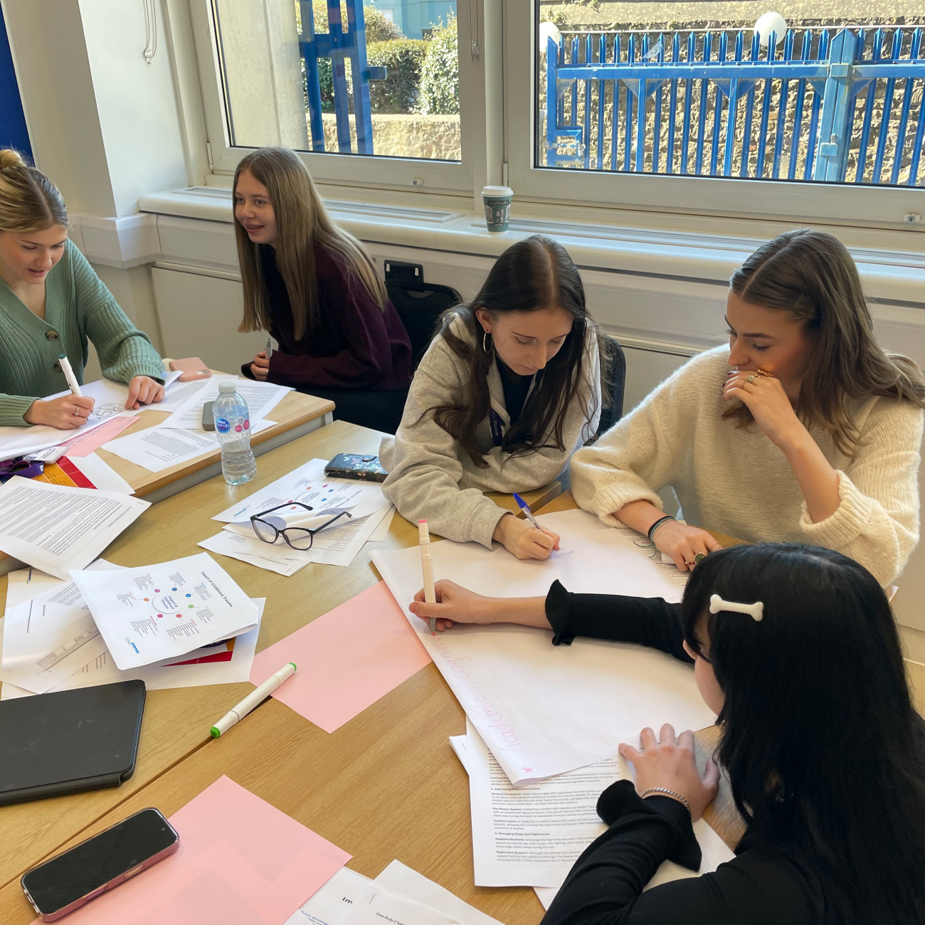 Early Years learners filling out a mindmap