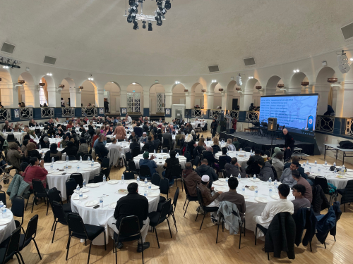 The Winter Gardens full of people celebrating the Ramadan event