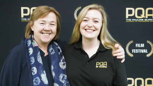 Pauline Quirke and Lydia at the PQA film festival