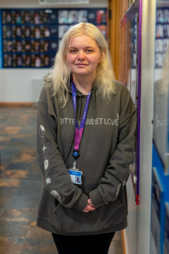 "Amber, a WorldSkills finalist in Foundation Health and Social Care""