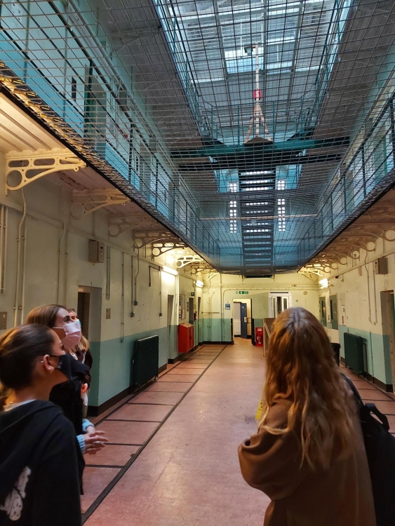 A level students in weston super mare visiting shepton mallet prison in somerset